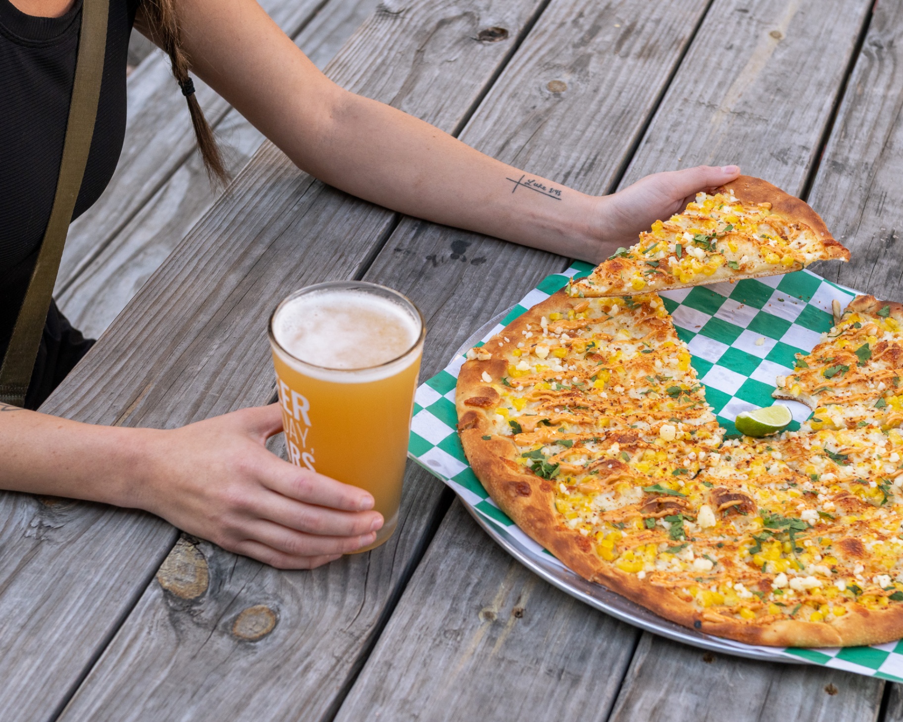 Elote Pizza by Pizza Den