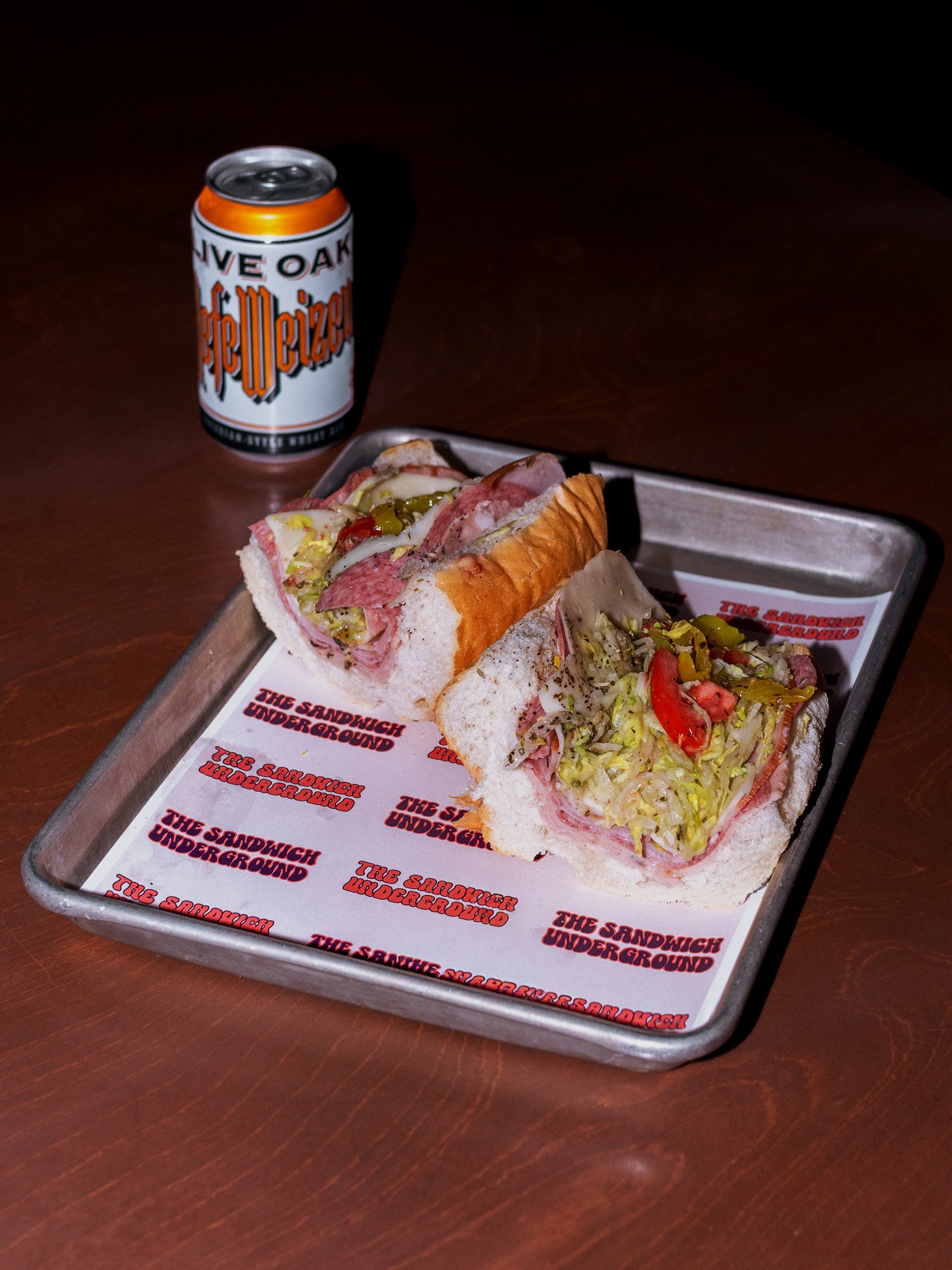 The Sandwich Underground food at Ants Beer Cave